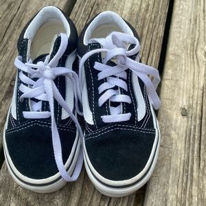Kids Black Vans Size 11 NEW